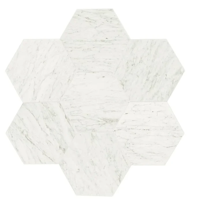 Daltile Marble Collection – 20-3/4″ x 18″ Hexagon Tile – Polished Marble Visual – SAMPLE ONLY