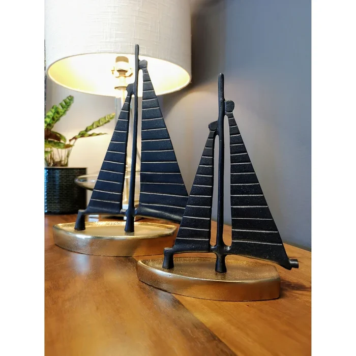Decorative sail boats, set of 2