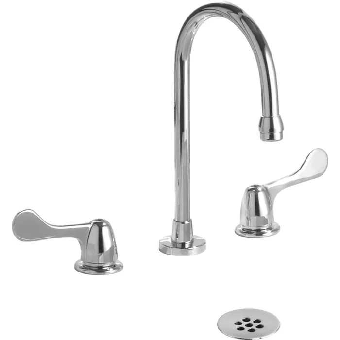 Delta Commercial Widespread Bathroom Faucet – Free Grid Strainer with purchase