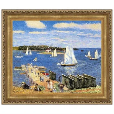 Design Toscano 36″ X 30″ Mahone Bay 1911 Canvas Art DA4543