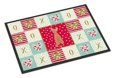 Devon Rex #1 Cat Love Door Mat, Indoor Rug or Outdoor Welcome Mat 18×27 Doormat