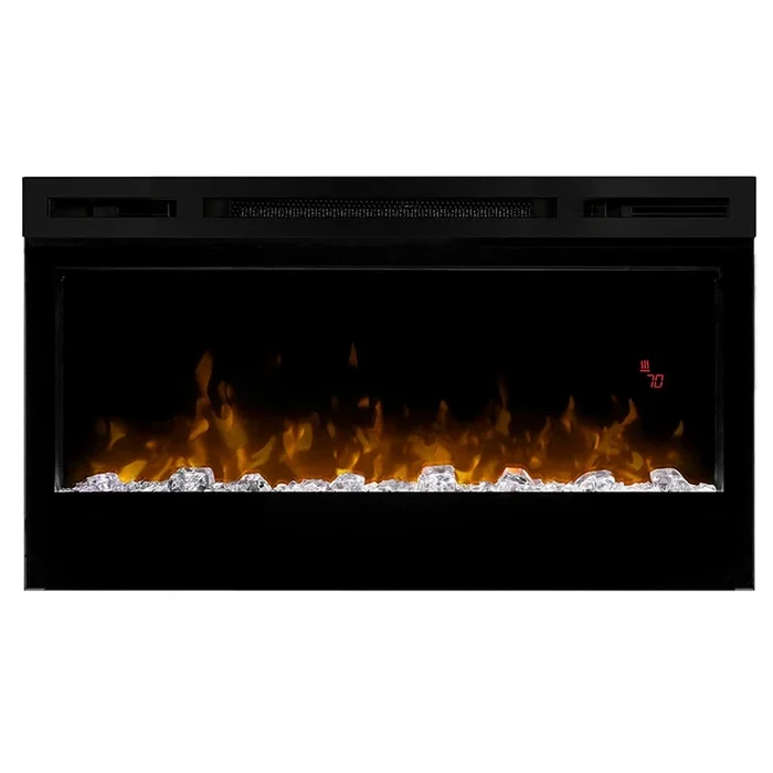 Dimplex 34″ Wide 4,163 BTU 120 Volt Wall Mount Electric Fireplace with LED Flame Technology
