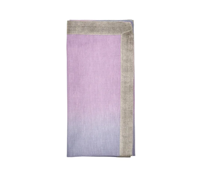 Dip Dye Napkin in Lilac & Periwinkle