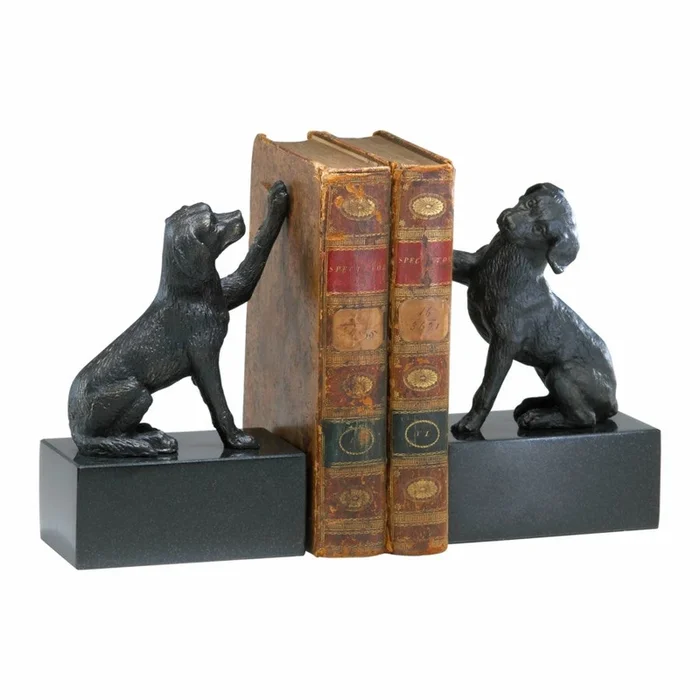 Dog bookend, set of 2