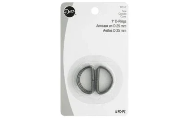 Dritz D Rings 1″ Black 4pc