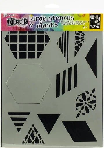 Dyan Reaveley’s Dylusions Stencils 9″X12″-2″ Quilt