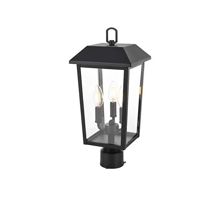 Elegant Lighting Riggs 3 Light 18″ Tall Post Light