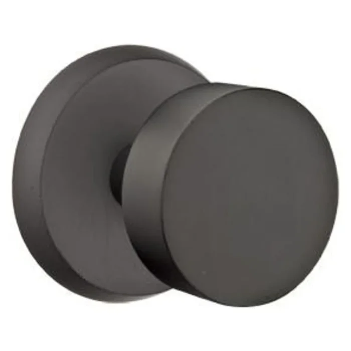 Emtek Bronze Round Knob Rustic Modern Privacy Door Knob Set with Concealed Screws