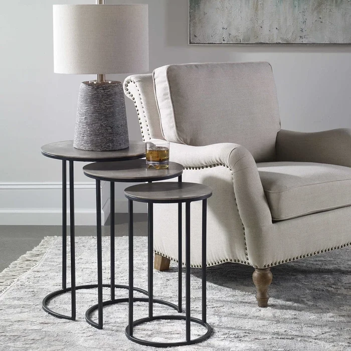 Erik Metal Nesting Tables, Set of 3