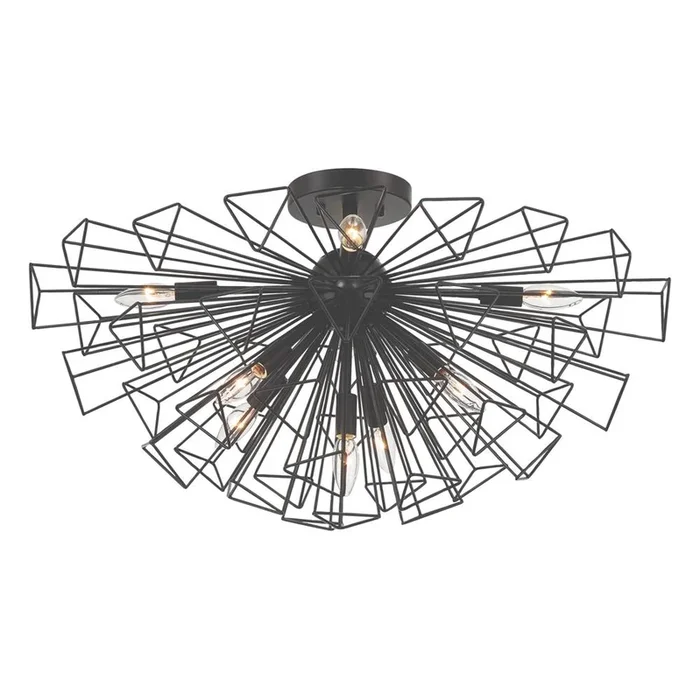 Eurofase Dendelio 9 Light Chandelier in Black