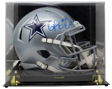 Ezekiel Elliott Signed Dallas Cowboys Full Size Speed Replica Helmet w/Case BAS