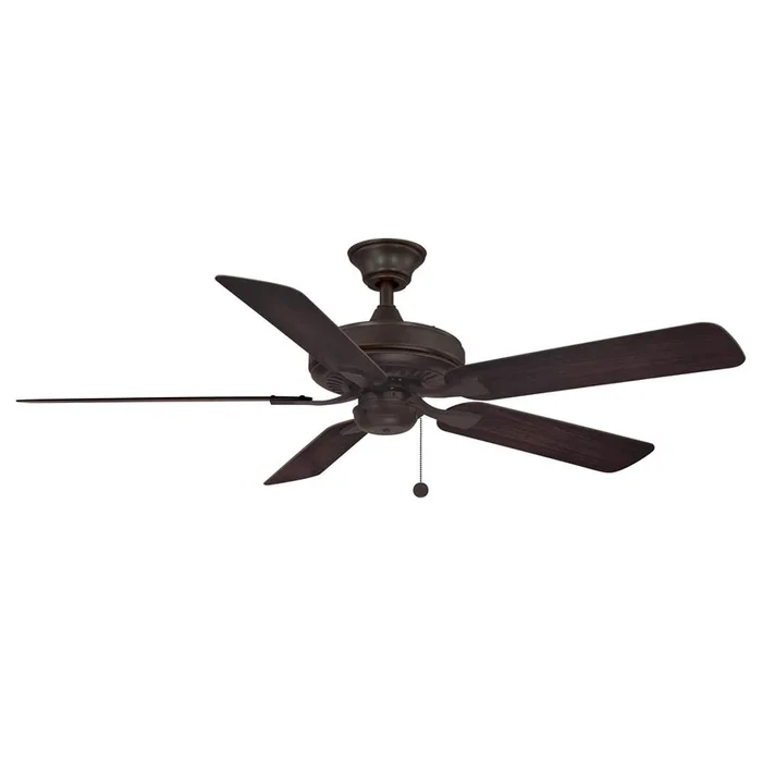 Fanimation Edgewood 52 inch Indoor/Outdoor Ceiling Fan with Dark Walnut Blades – Dark Bronze