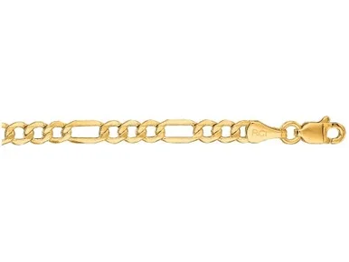 Finejewelers 10 Kt Yellow Gold 10k 18 Inch 2.80mm Bright Cut Figaro Lite Link with Lobster Clasp 470212W