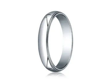 Finejewelers 10k Gold 4.0mm Traditional Dome Oval Ring with Milgrain – 34010KW8