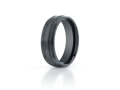 Finejewelers Ceramic 7mm Comfort-fit Satin-finished Design Ring – CF57444CMAI12