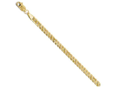 FJC Finejewelers 14k Yellow Gold 3.9mm Beveled Curb Chain Necklace LES123818A