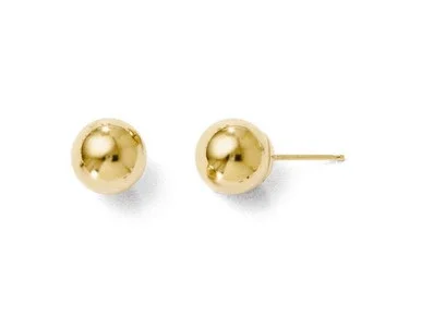 FJC Finejewelers 14k Yellow Gold Polished 8mm Ball Post Earrings LES19ZA
