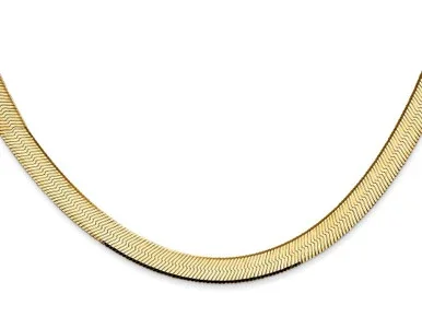 FJC Finejewelers 16 Inch 14k Yellow Gold 5.5mm Silky Herringbone Chain Necklace SLK05516A
