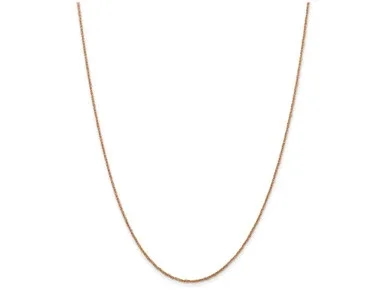 FJC Finejewelers 24 Inch 14k Rose Gold 1.1mm Ropa Chain Necklace RSC2724P