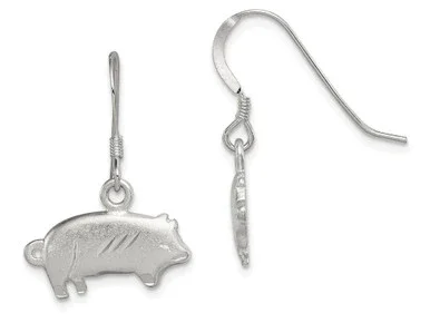 FJC Finejewelers Sterling Silver Satin Pig Earrings QE3320T