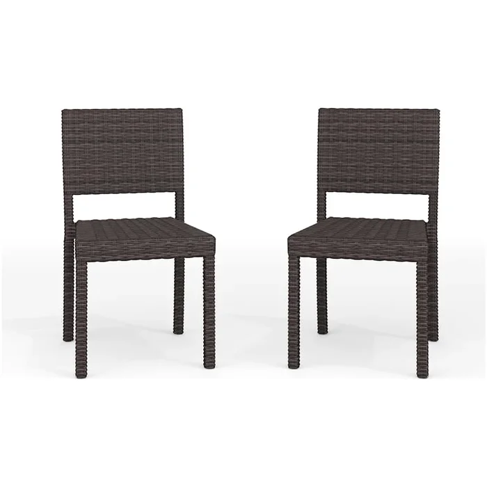 Flash Furniture Bedford 2 Piece Rattan Dinner Chair Set