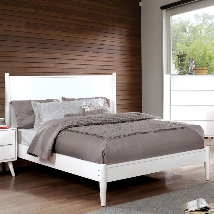 Furniture of America – Lennart 3 Piece Full Bedroom Set in White – CM7386WH-F-3SET