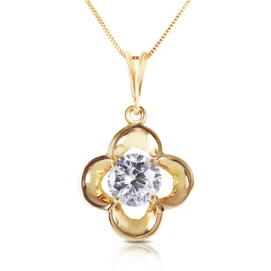 Galaxy Gold 0.5 Carat 14k 20″ Solid Gold Necklace with Genuine Diamond Pendant