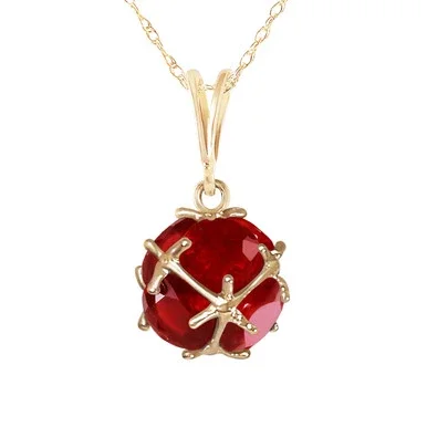 Galaxy Gold 14k Yellow Gold Necklace Rubies – Size16