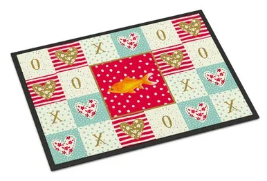 Goldfish Common Love Door Mat, Indoor Rug or Outdoor Welcome Mat 18×27 Doormat
