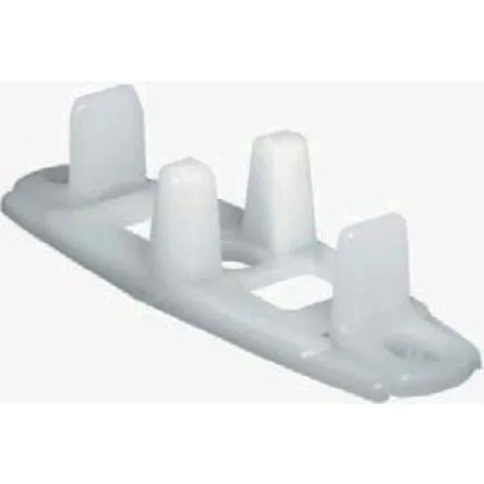 Hafele HAWA Confort Double Screw-Mounted Plastic Floor Guide for 88 Lb. Sliding Door