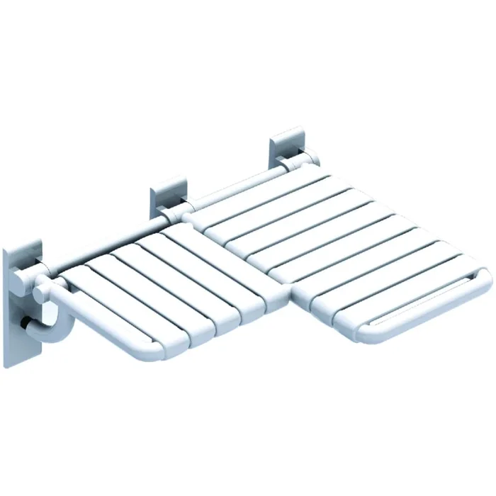 Hafele HEWI 801 Series Wall Mounted Left Projection L-Shaped Fold Up Shower Seat
