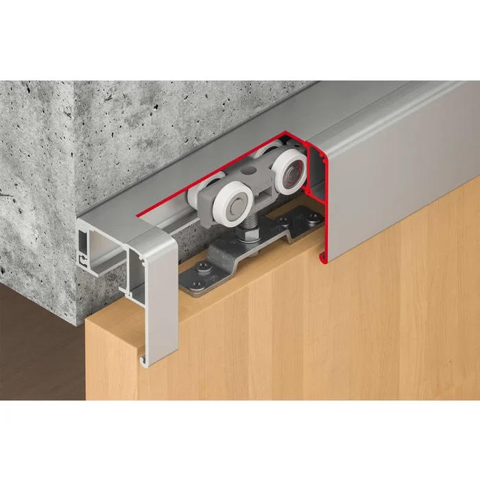 Hafele Sliding Door Hardware, Slido Classic 80-P, Set Without Running Track