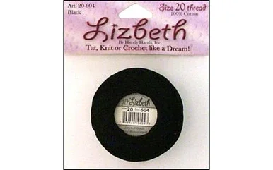 Handy Hands Lizbeth Tat Thread Sz 20 Black