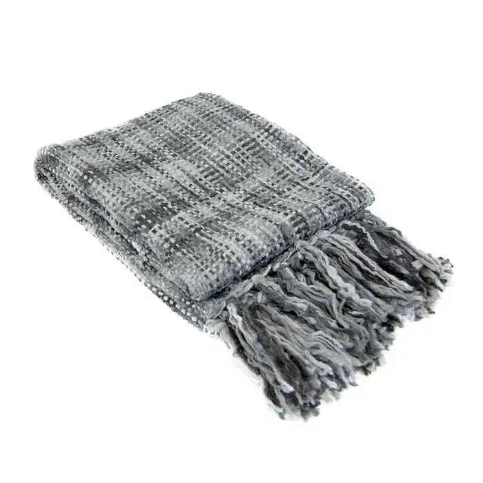 Heritage Woven Throw – Grey