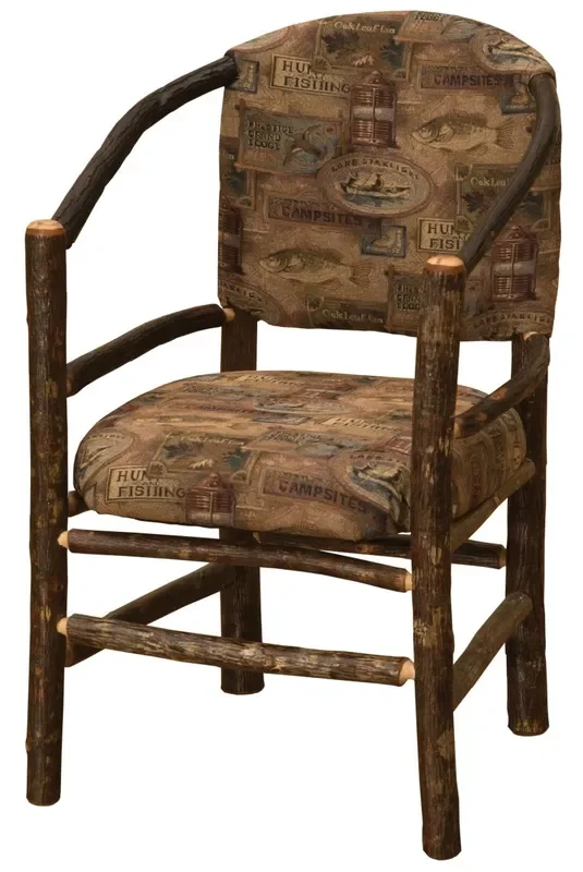 Hickory Log Hoop Chair