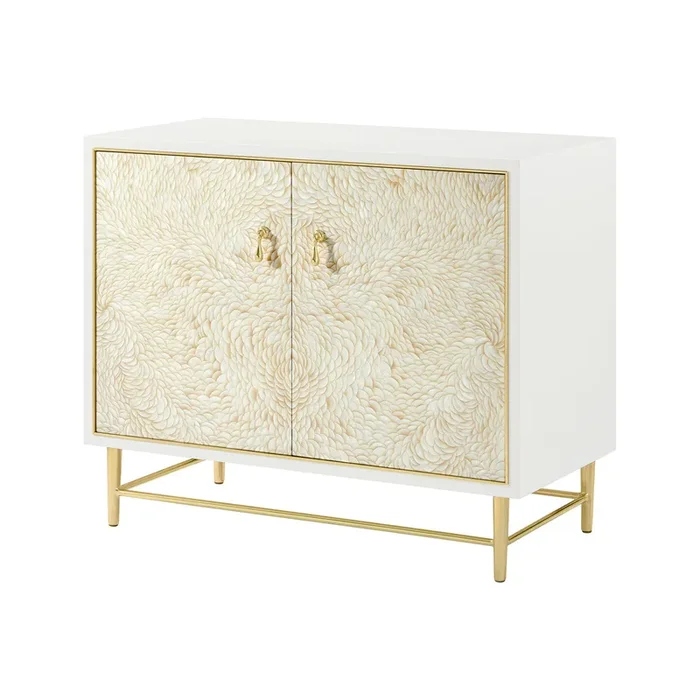 Hollywood Regency Two Door Cabinet