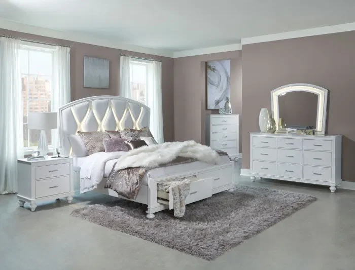 Homelegance – Aria 6 Piece Eastern King Bedroom Set – 1436WK-1EK-6SET