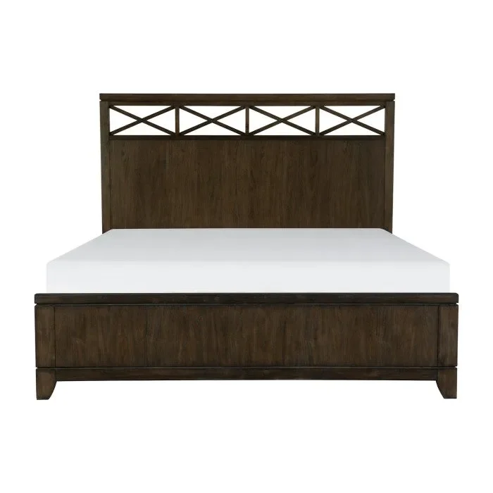 Homelegance – Griggs California King Bed in Dark Brown – 1669K-1CK*