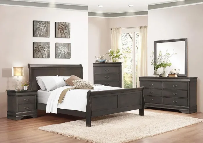 Homelegance – Mayville 6 Piece California King Bedroom Set – 2147KSG-1CK-6SET