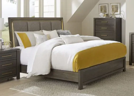 Homelegance – Scarlett Queen Bed in Brownish Gray – 1555-Q