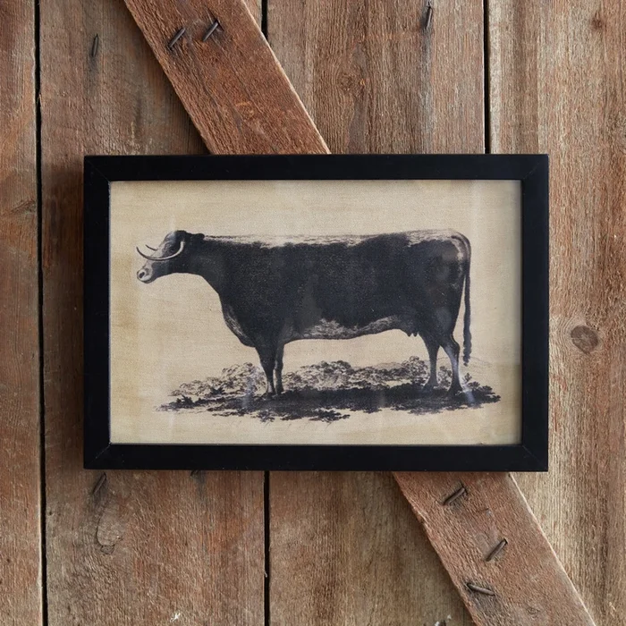 Homestead Framed Canvas – Bull