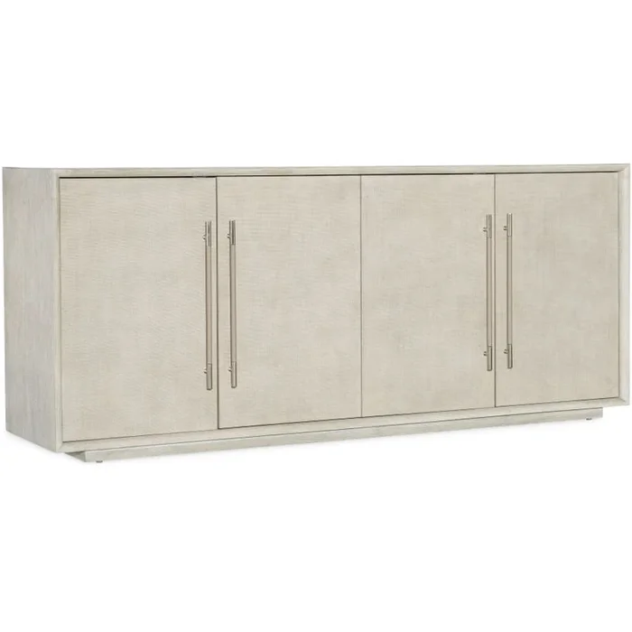 Hooker Furniture Modern Mood 80″ Wide Oak TV Stand with Adjustable Shelves