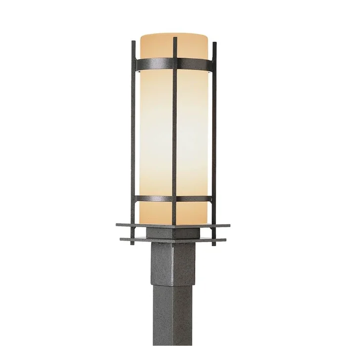 Hubbardton Forge Banded Outdoor Post Light, 345895-SKT-80-GG0040