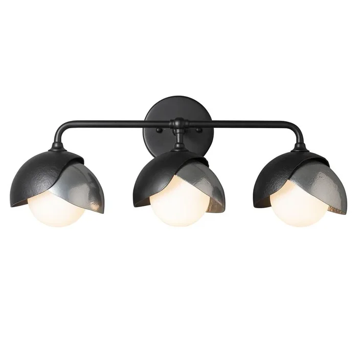 Hubbardton Forge Brooklyn 3-Light Double Shade Bath Sconce, 201375-SKT-82-10-GG0711