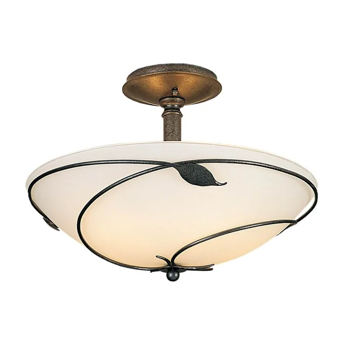 Hubbardton Forge Forged Leaves Large Semi-Flush, 126732-SKT-10-GG0052
