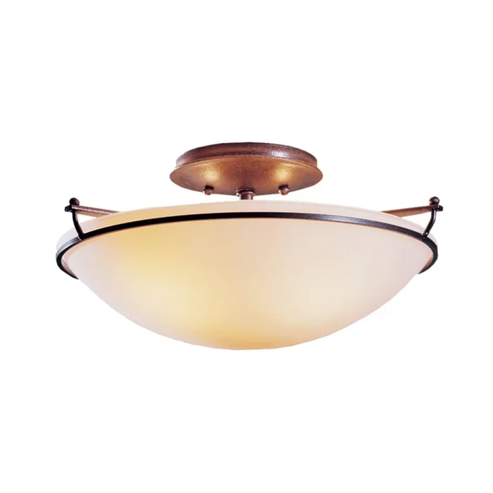 Hubbardton Forge Plain Small Semi-Flush, 124302-SKT-85-SS0047