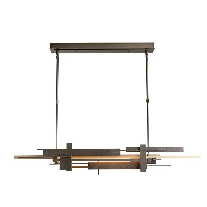 Hubbardton Forge Planar LED Pendant with Accent, 139721-LED-LONG-20-86