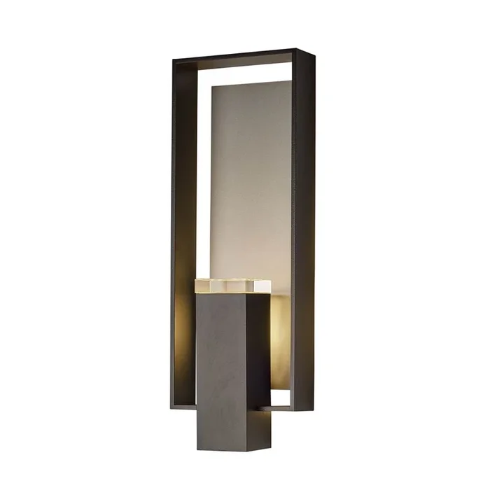 Hubbardton Forge Shadow Box Large Outdoor Sconce, 302605-SKT-14-20-ZM0546