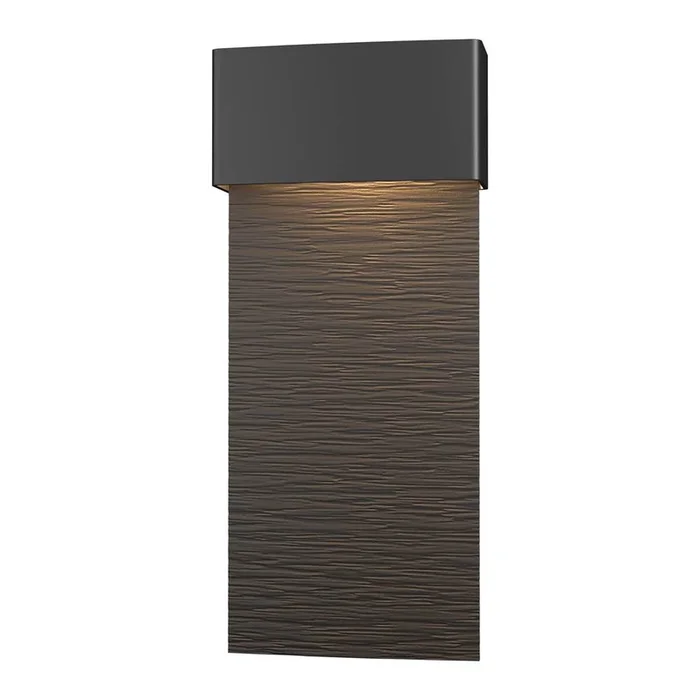 Hubbardton Forge Stratum Large Dark Sky Friendly LED Outdoor Sconce, 302632-LED-80-14