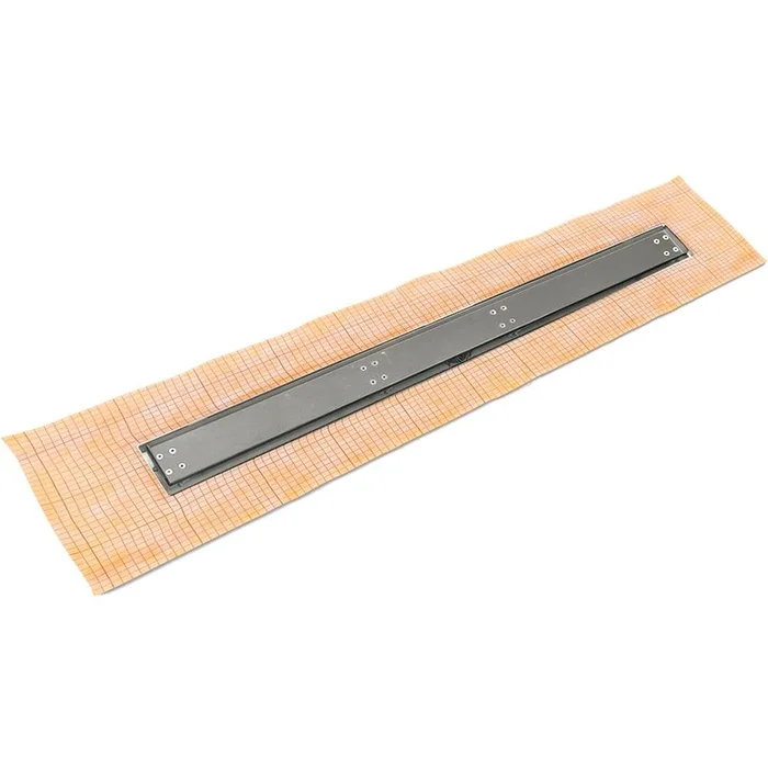 Infinity Drain 24” FCS Series Complete Kit with Tile Insert Frame in Gunmetal